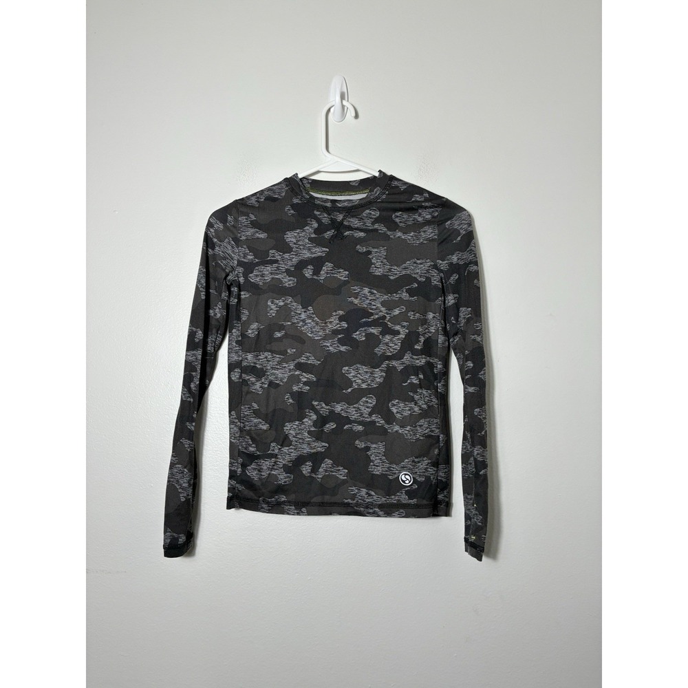 climatesmart baselayer Boys Youth M Gray Camo Lightweight Breathable Outdoor